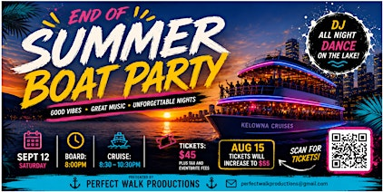 END OF SUMMER BOAT PARTY | 230 Queensway