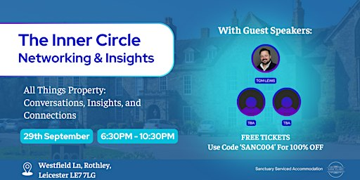 The Inner Circle - Property Networking Event - September 29th | Rothley Court Hotel