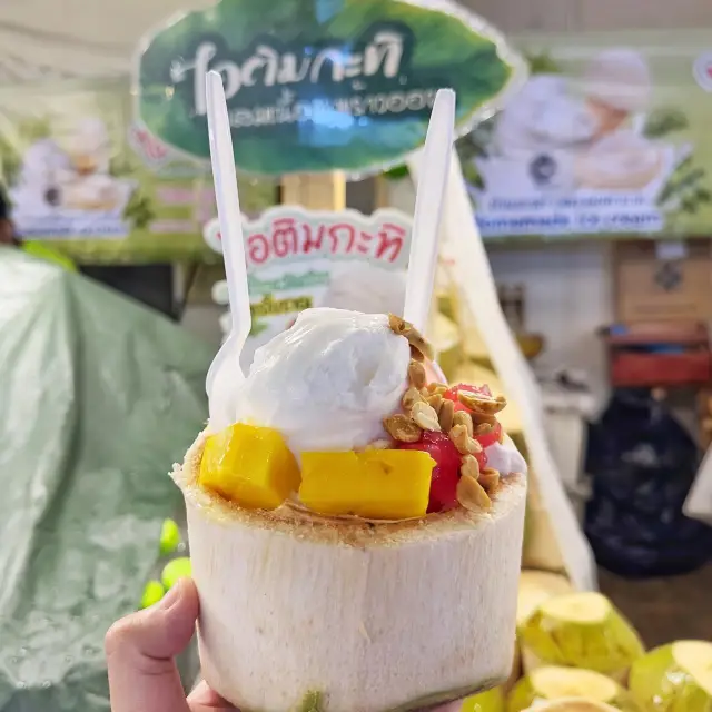 🇹🇭泰國市集😍手工🥥椰子雪糕🍨