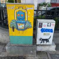 Quirky buildings and street art in Tirana