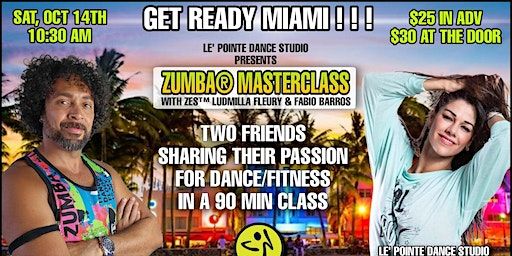 ZUMBA MASTERCLASS WITH ZES LUDMILLA FLEURY & ZES FABIO BARROS | LE'POINTE DANCE STUDIO