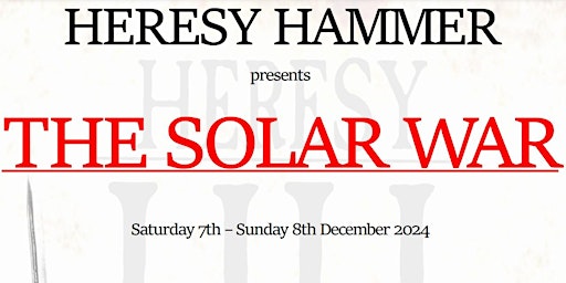 The Solar War (December) - A Horus Heresy Narrative Event | Westfields Junior School