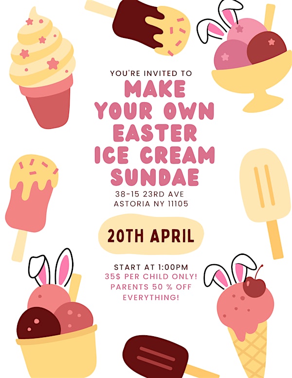 Easter Ice Cream Sundae | Tipsy Scoop