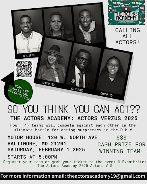 The Actors Academy 2025 Actors V.S | Motor House