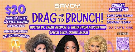 Copy of Copy of Drag Me to Brunch! Now Only $20! | Savoy Orlando