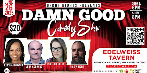Damn Good Comedy Show - Kitchener | Edelweiss Tavern