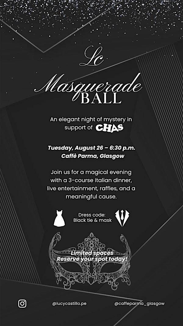 Masquerade Ball – In Support of CHAS | Caffè Parma