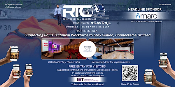 Rail Technical Conference by ASAVRAIL | IET Birmingham: Austin Court