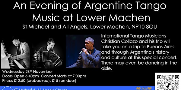 An Evening of Argentine Tango  Music at Lower Machen | Lower Machen