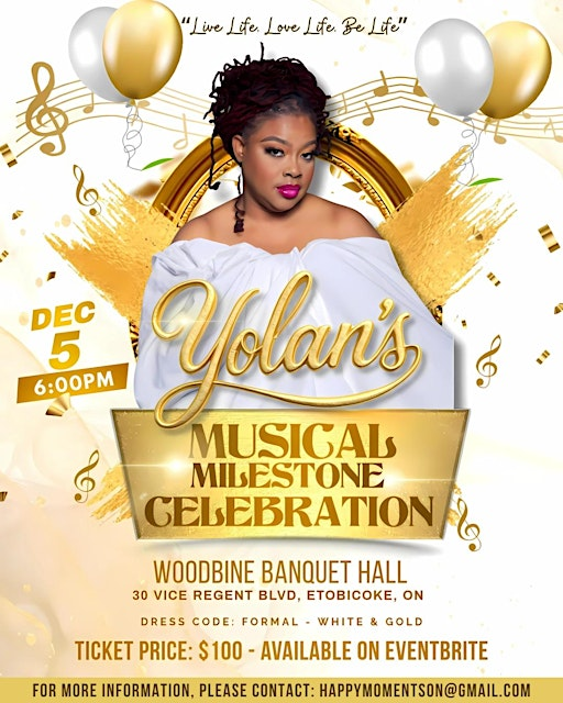Yolan's Musical Milestone Celebration | Woodbine Banquet Hall