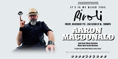 Aaron MacDonald at the Rivoli | Rivoli Toronto