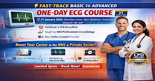 Fast Track Basic to advanced one day ECG course, refresh your ECG Knowledge | Education Centre - West Middlesex University Hospital