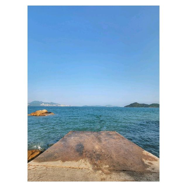 隱世小沙灘。坪洲東灣沙灘