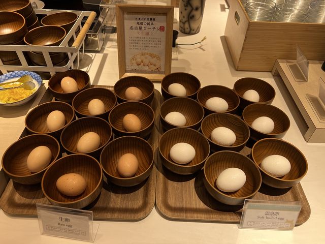 朝食でウナギと名古屋コーチンの卵食べ放題、大浴場あり