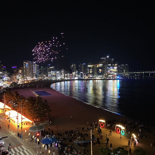 Drone light show at Gwangalli Beach, Busan!