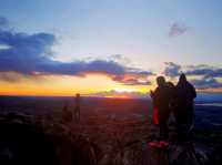 The gorgeous sunset on Arthur's Seat!