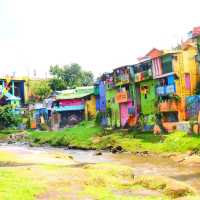 fresh apples in colorful village at Malang