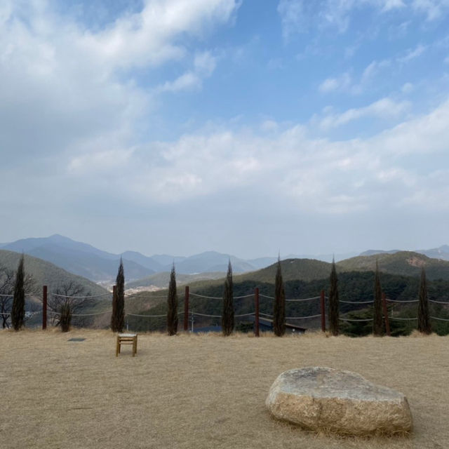 청도 산중턱 힐링뷰 뷰맛집 카페 아미꼬뜨
