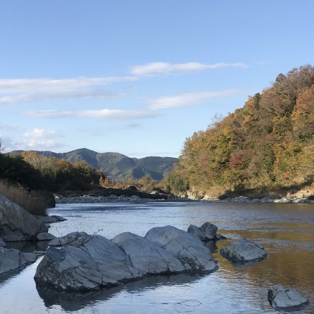 長瀞の紅葉ちょー綺麗！是非行ってみてください