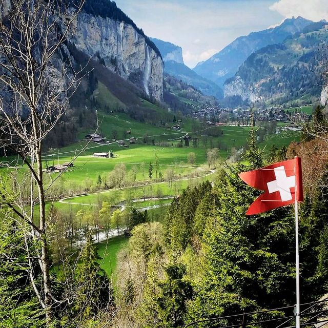 Breathtaking Scenic Town Of Lauterbrunnen