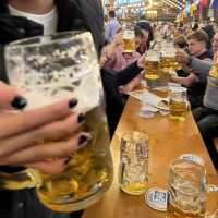 Gigantic Beers at Oktoberfest 啤酒節 Munich