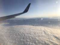 On the way to Almaty by air astana