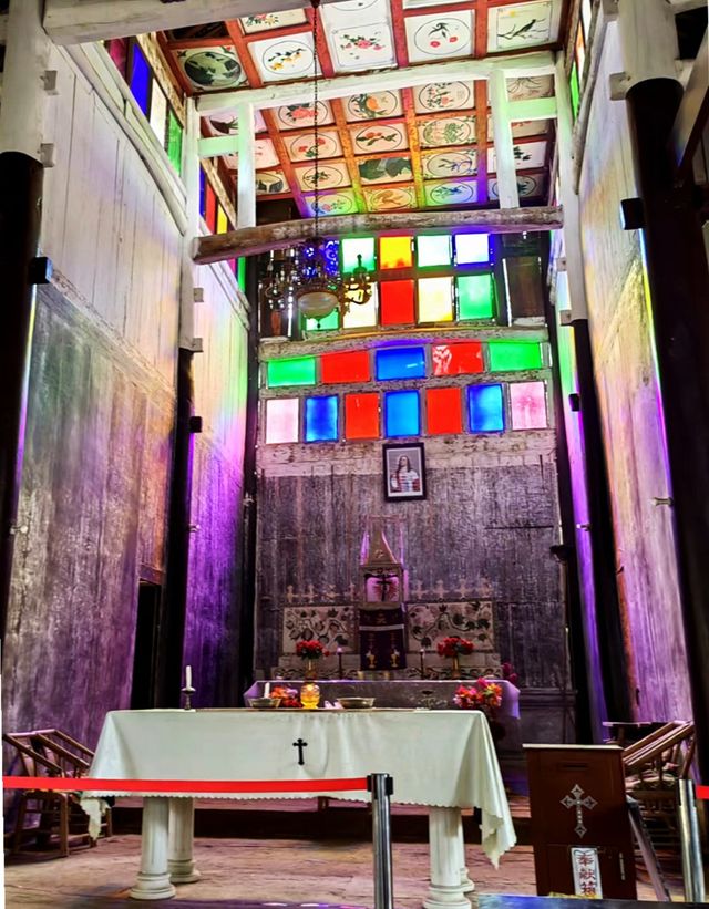 The oldest church in western Sichuan - Shujiawan Catholic Church.