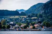 The pearl of Lake Wolfgang at the foot of the Alps.