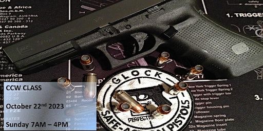 Concealed Pistol License aka CCW Training Sunday October 22nd 7am-4pm | Hampton Inn & Suites Bay City