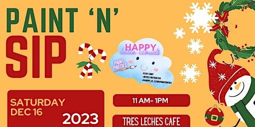 Starry Night Christmas Tree Paint 'n' Sip at Tres Leches Cafe | Tres Leches Café