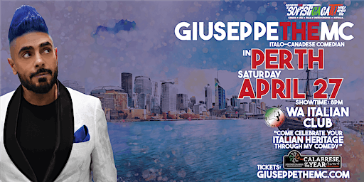GIUSEPPETHEMC LIVE in PERTH! -THE SOFISTICACATU WORLD COMEDY TOUR | WA Italian Club