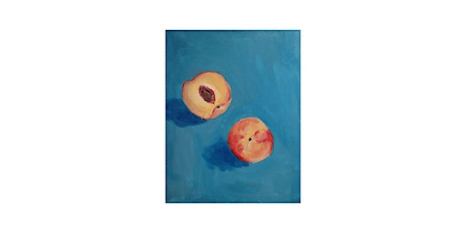 Peach Still Life Acrylic Painting Class | 901 Santa Fe Dr