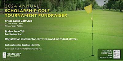 2024 Annual Scholarship Golf Tournament Fundraiser | Frisco Lakes Golf Club