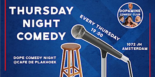 English Stand-up Comedy Amsterdam Every Thursday Night | Café De Plakhoek