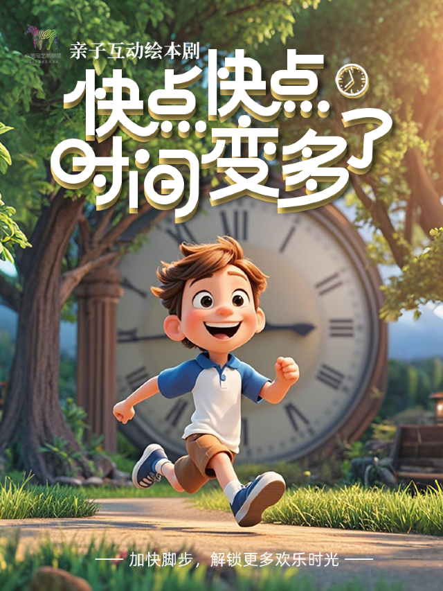 親子互動繪本兒童劇《快點快點時間變多了》（北京幕幕劇場X小斑馬劇團）｜兒童親子 | 通州區幕幕劇場 繁星戲劇村