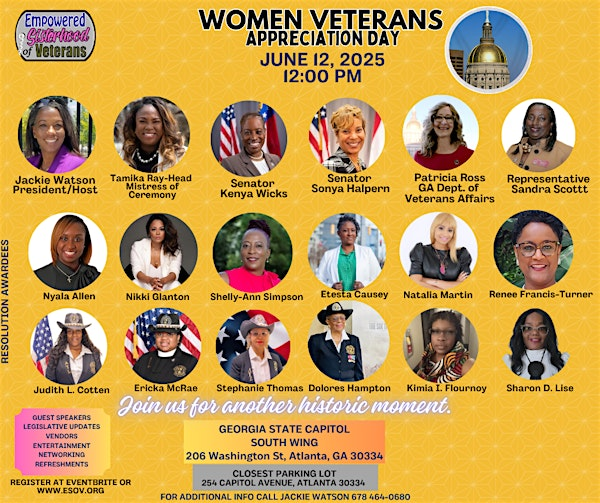 WOMEN VETERANS APPRECIATION DAY 2025 | Georgia State Capitol