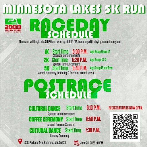 MN Lakes 5k Run | 636 E 66th St