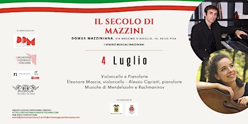Duo Violoncello e Pianoforte - Il secolo di Mazzini | Domus Mazziniana