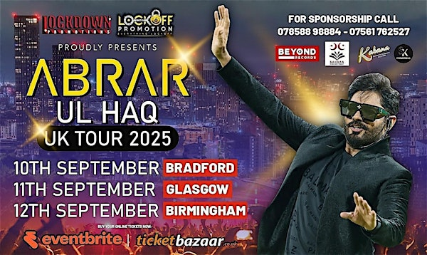 ABRAR UL HAQ UK TOUR 2025 | Regents Park Banqueting Hall