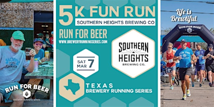 5k Beer Run x Southern Heights | '25-'26 Texas Brewery Running Series | Southern Heights Brewing Company