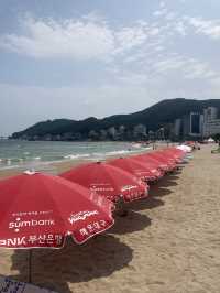 한적해서 물놀이하기 좋은 부산바다