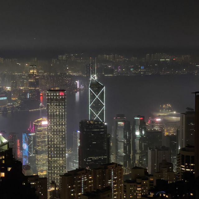 在太平山頂看夜景