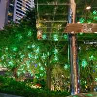 香港萬豪酒店，聖誕樹無比宏偉！壯觀的佈置！