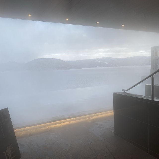 Onsen with a View of Lake Toya