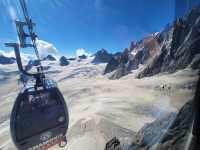 搭纜車觀賞Mont Blanc 