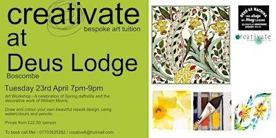 MORRIS IN SPRING - Art workshop inspired by William Morris | Deus Lodge