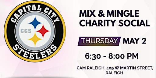 Capital City Steelers: Mix & Mingle Charity Social | CAM Raleigh