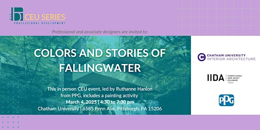 Colors and Stories of Fallingwater | Chatham University