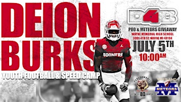 Deion Burks Youth Football & Speed Camp | Wayne Memorial High School.