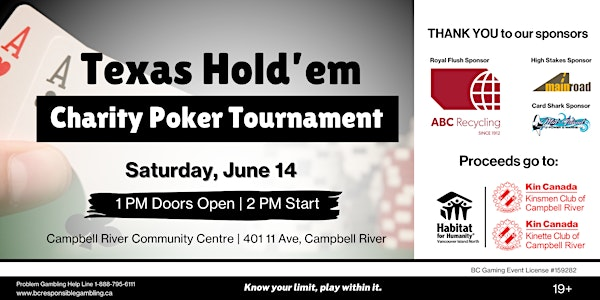 Texas Hold'em Charity Poker Tournament | 401 11 Ave